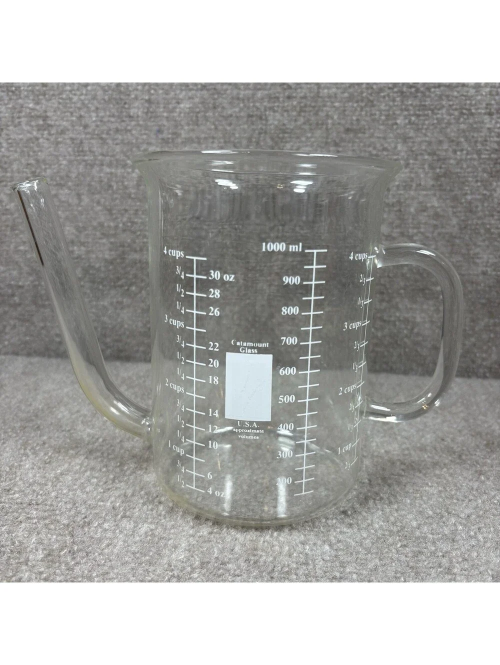Catamount Glass Gravy Fat Separator 2 Cup 500 ml Measurement Spout